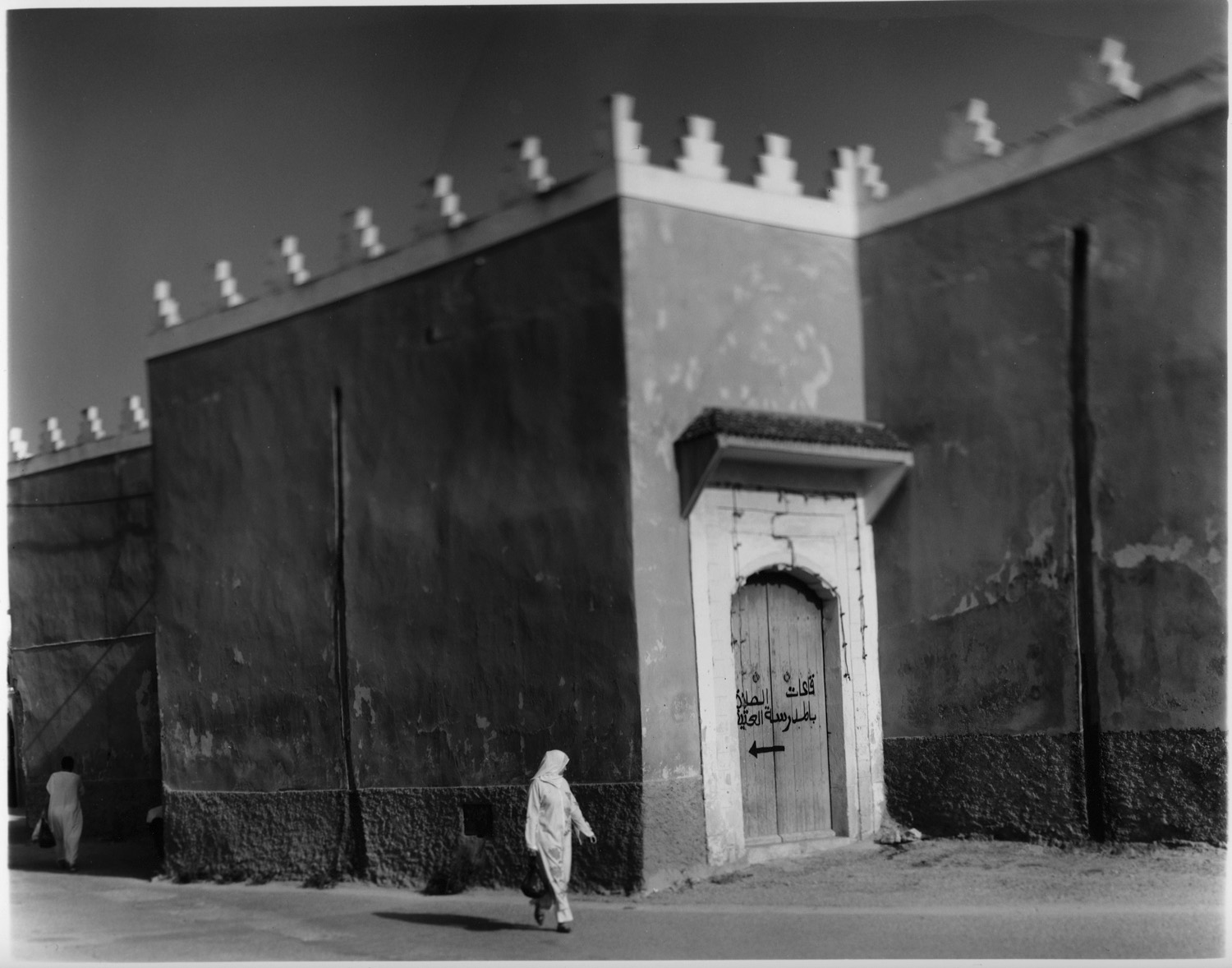 Woman by the Medina Wall. Tiznit. 2011. BW Negative 4×5 inch.