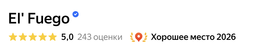 Рейтинг El' Fuego