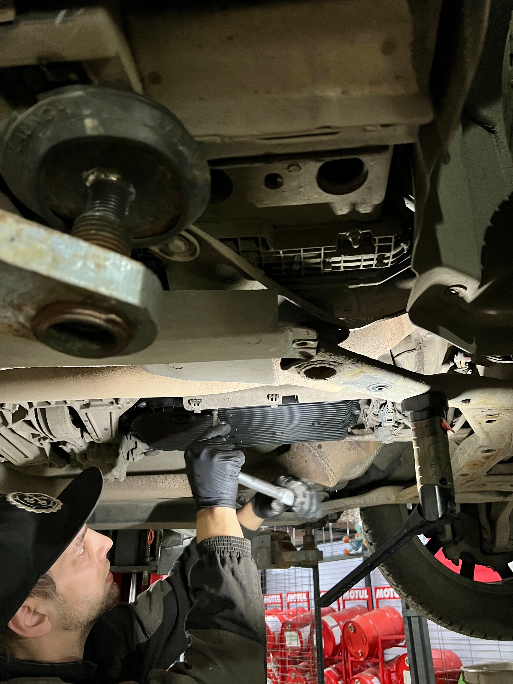 Установка нового поддона ZF