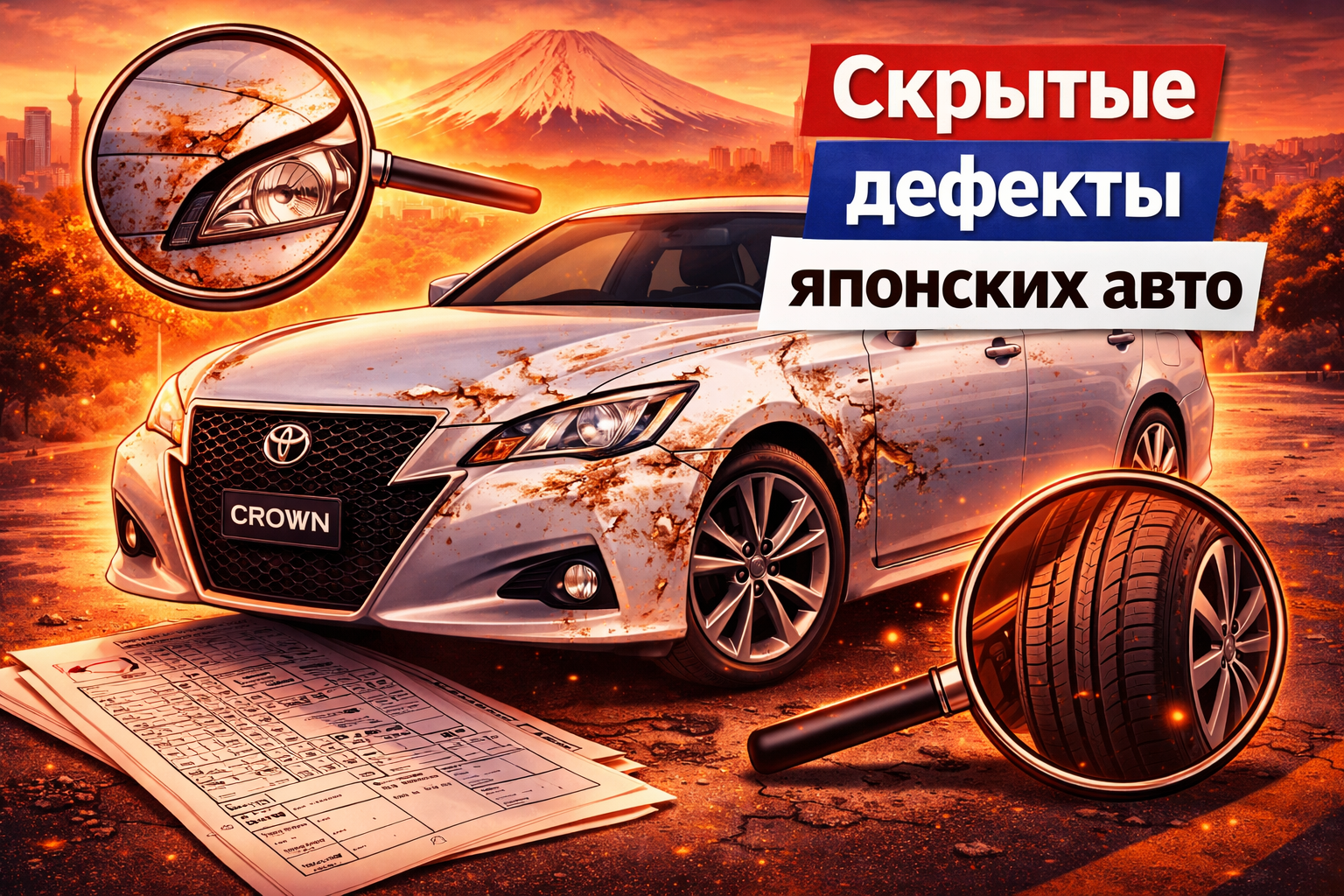 Скрытые дефекты японских автомобилей: что утаивают аукционные листы