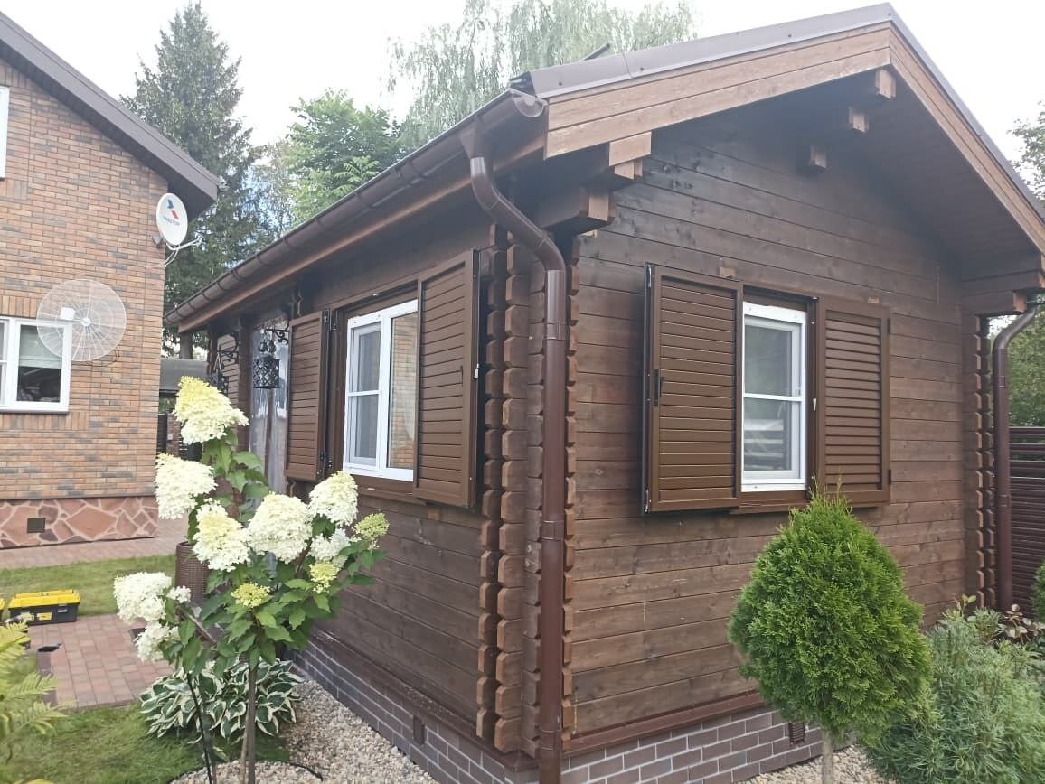 Распашные ставни металлические
