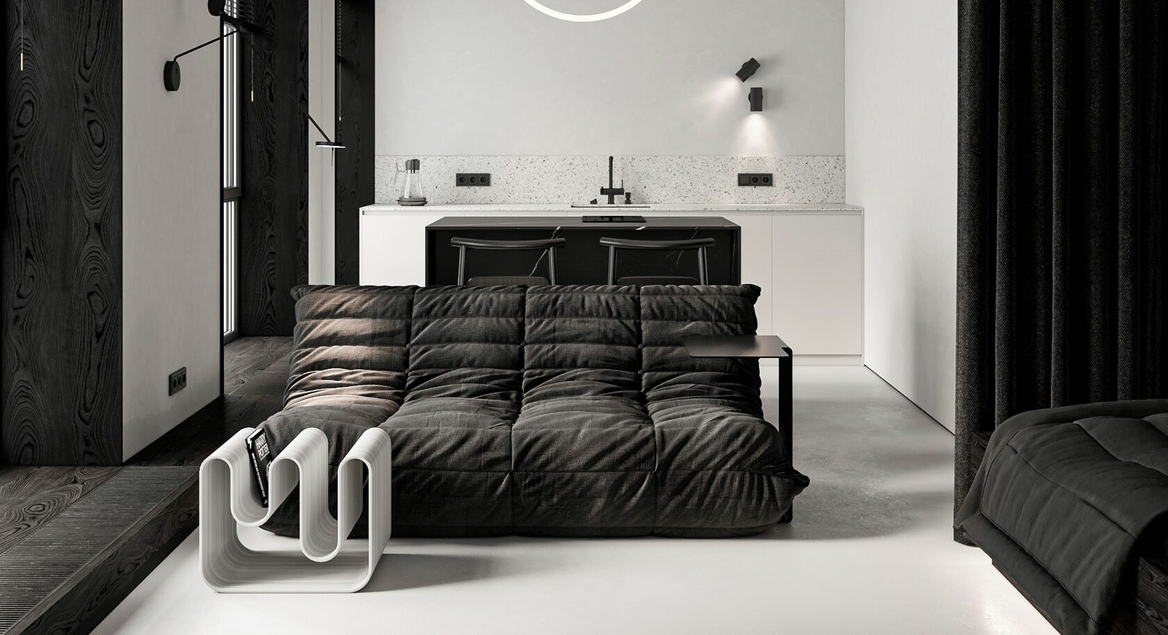 Wellton Towers - Дизайн интерьера квартиры в Москве - BLOK STUDIO