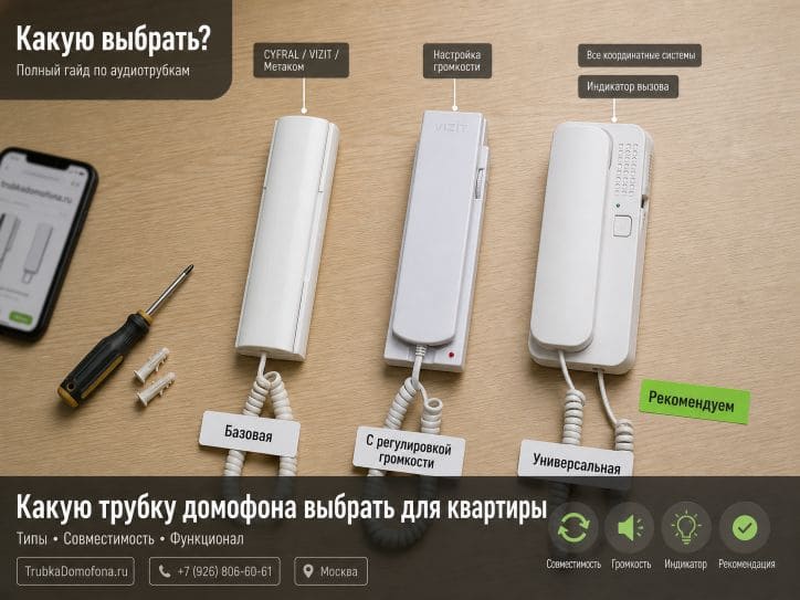 Какую трубку домофона выбрать для квартиры: полный гайд
