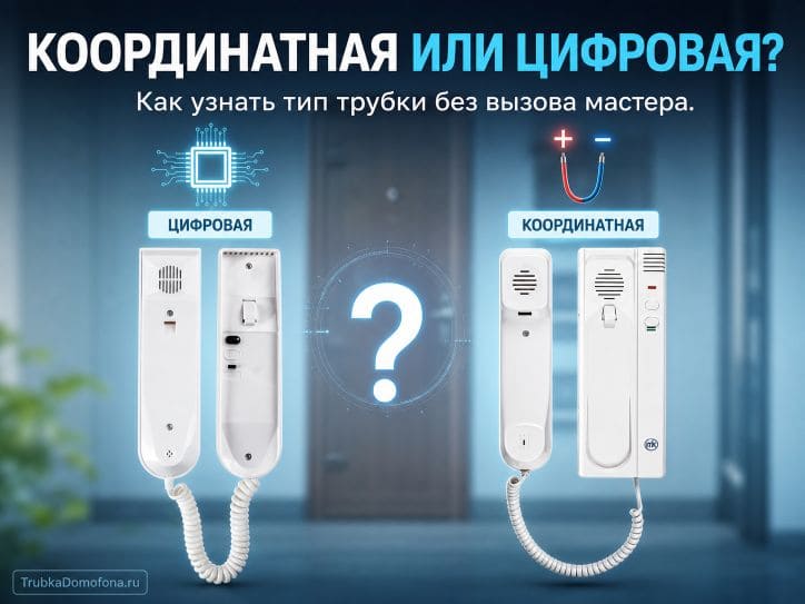 Трубка домофона координатная или цифровая: как узнать систему в вашем подъезде перед покупкой