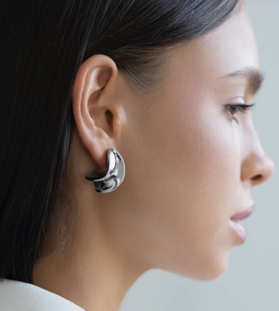 серьги мятые