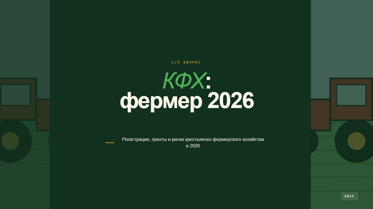 Крестьянско-фермерское хозяйство на землях сельхозназначения