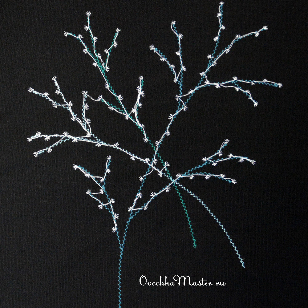 Декор одежды. Машинная вышивка