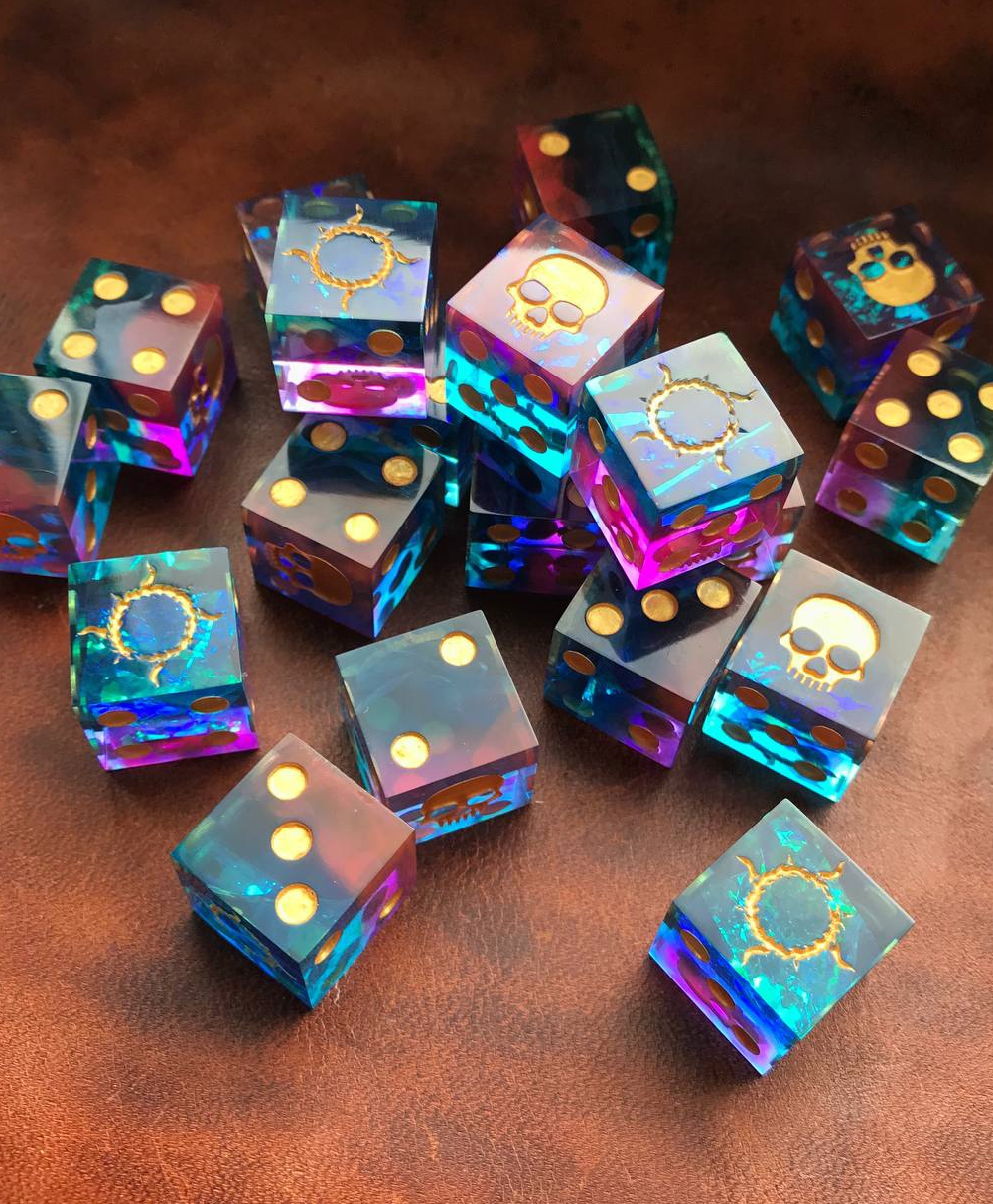 Custom Dice Set | Handmade custom dice and miniatures for your tabletop ...