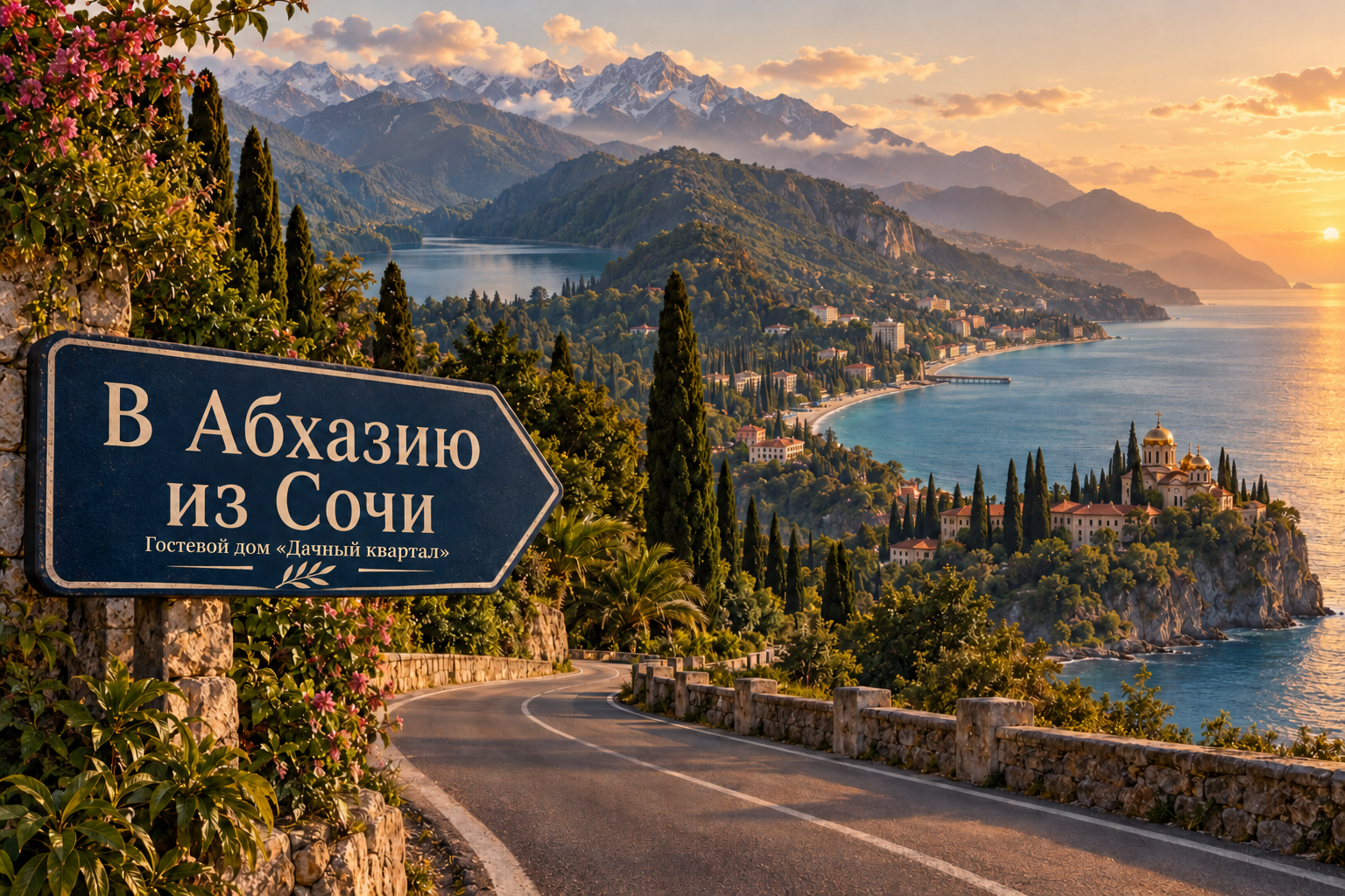 В Абхазию из Сочи — обложка маршрутов