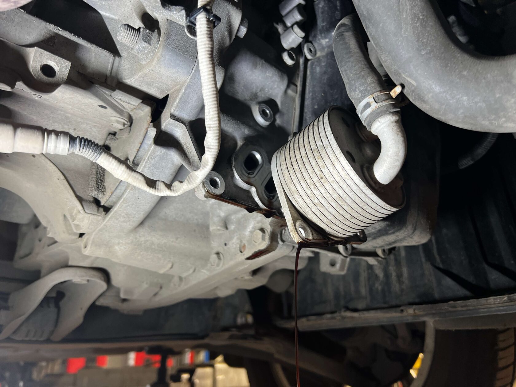 Демонтаж теплообменника АКПП