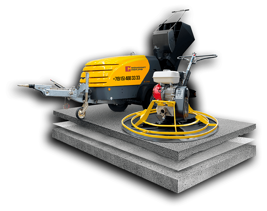 Механизированная стяжка пола от 300₽/м2