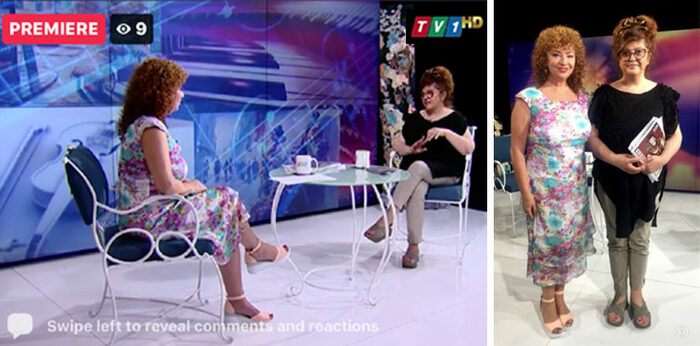 Албена Петрович Врачанска и Олга Бузина с рокля от онлайн магазин Efrea