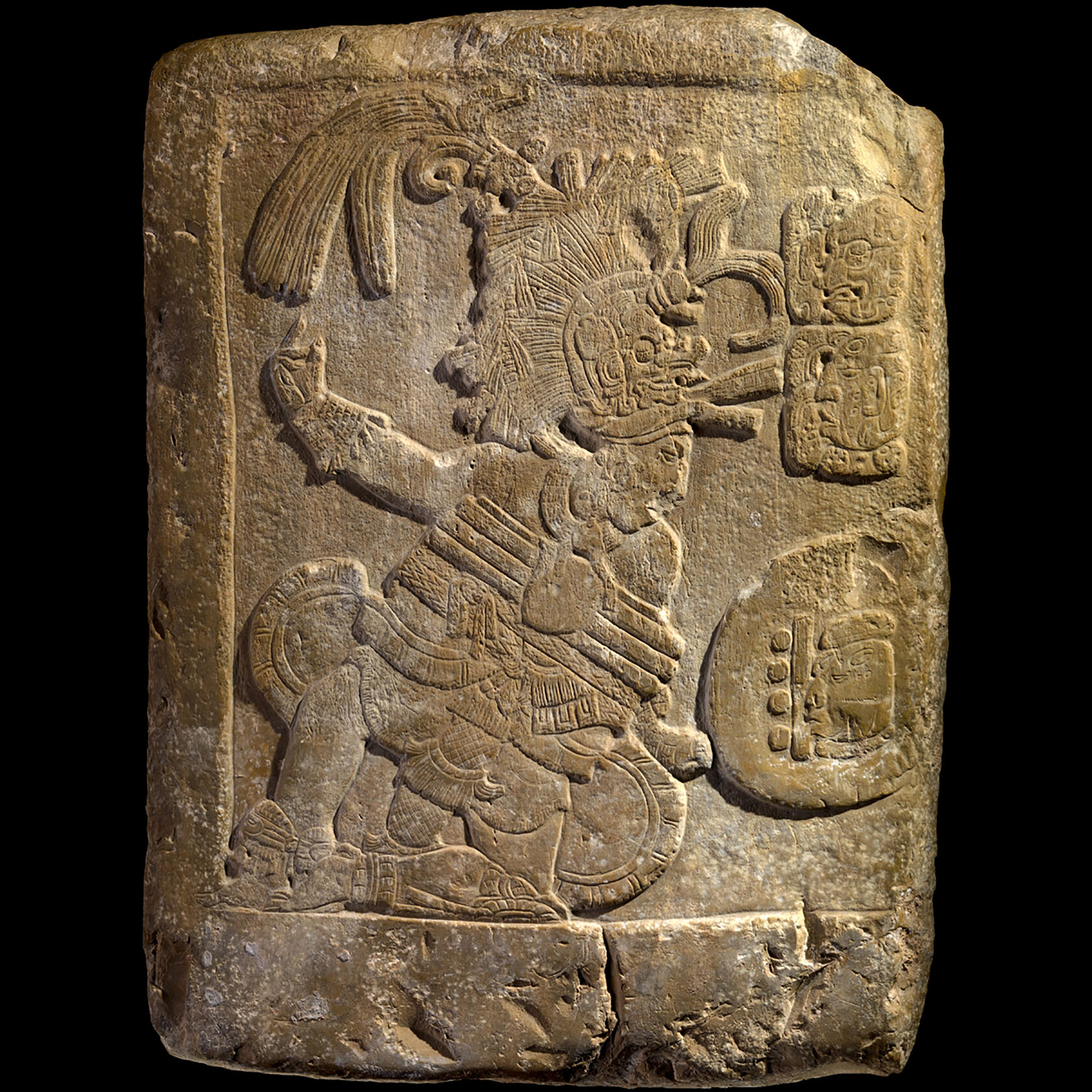 Барельеф с изображением игры в мяч. Майя, 600-750 гг. н.э. Коллекция The National Museum of the American Indian, New York.