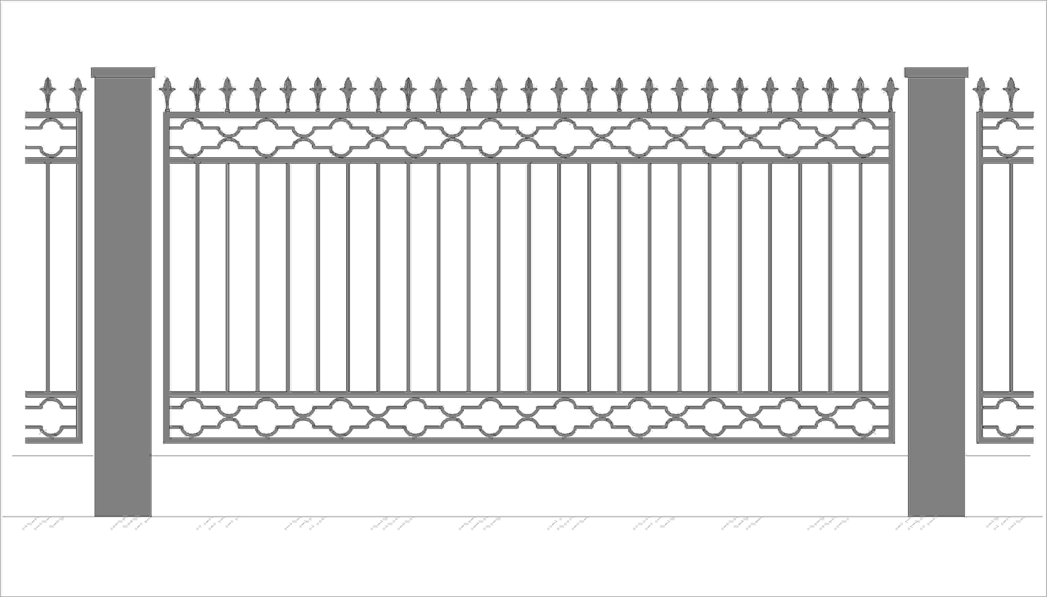 Рисунок для забора из металла