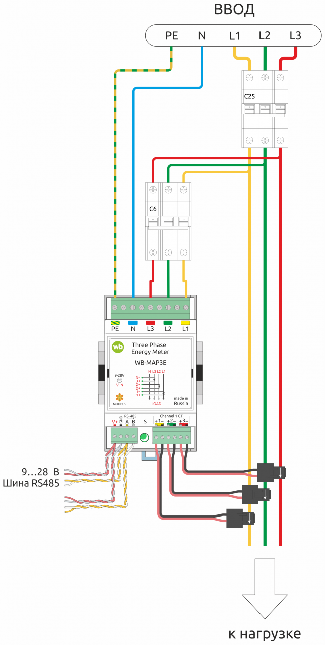 Wb map3e. Счётчик трёхфазный WB-map3e с Modbus. Wiren Board 6 схемы подключения. WB-map3e подключение счётчиков.