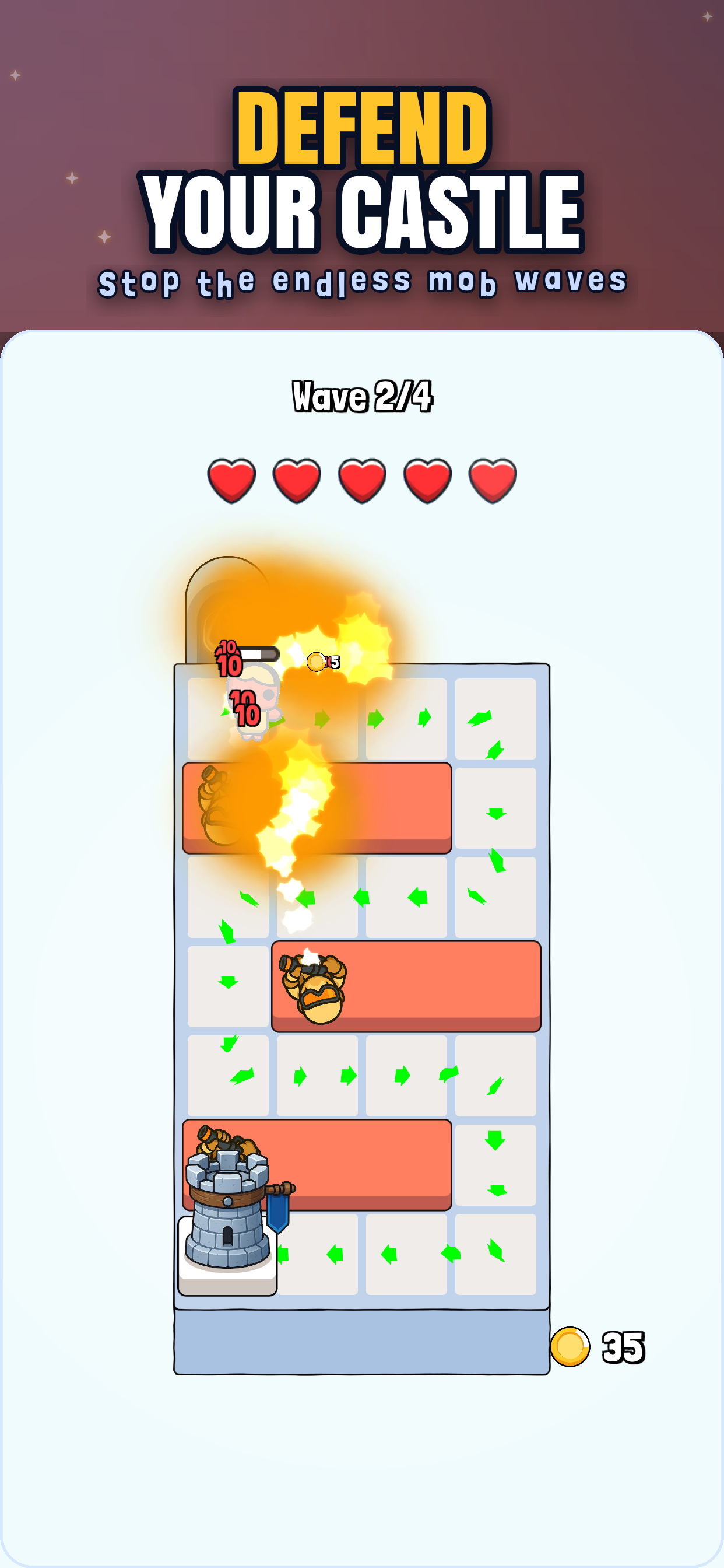 Block Guard Tower Defense gameplay