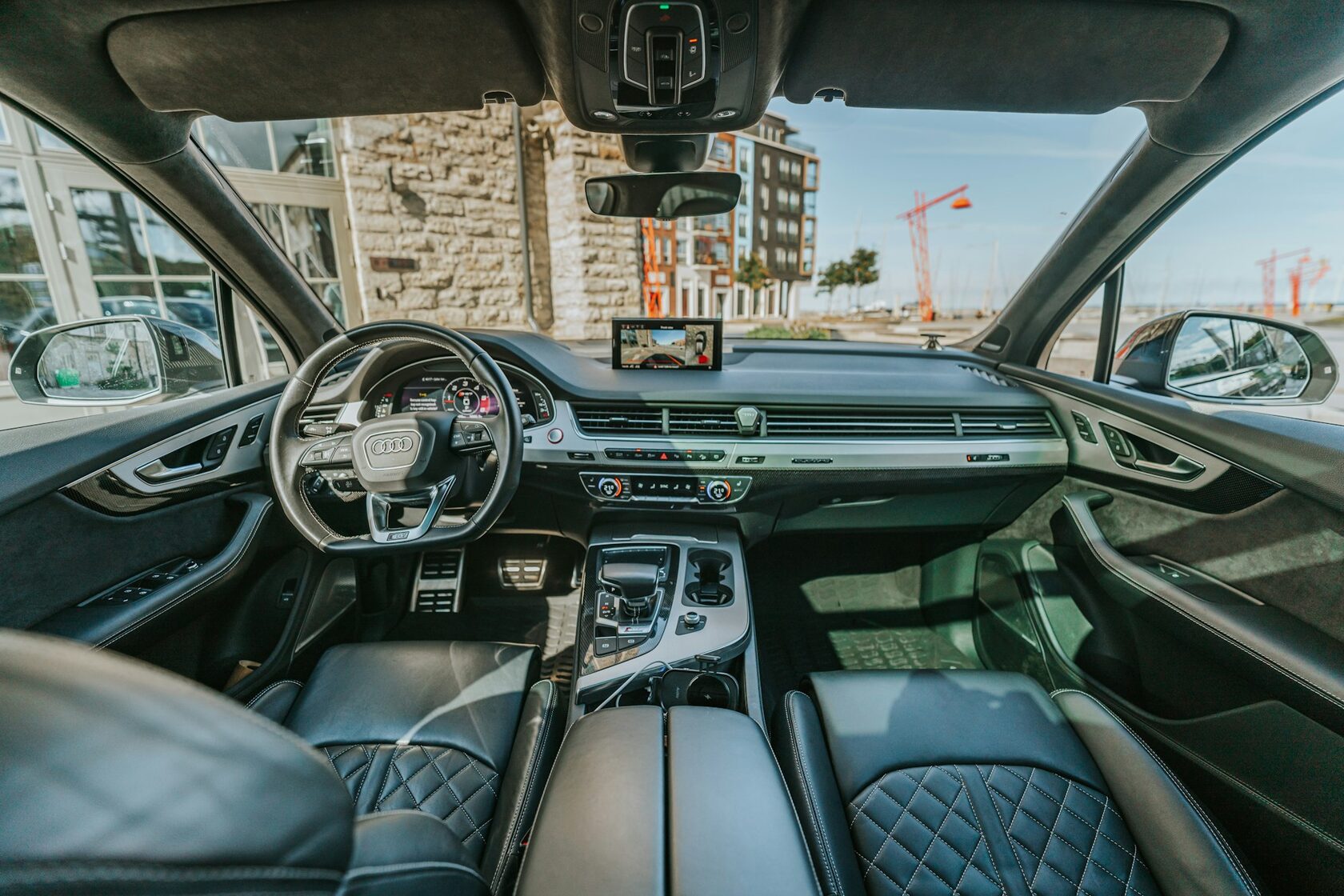 Modern car interior