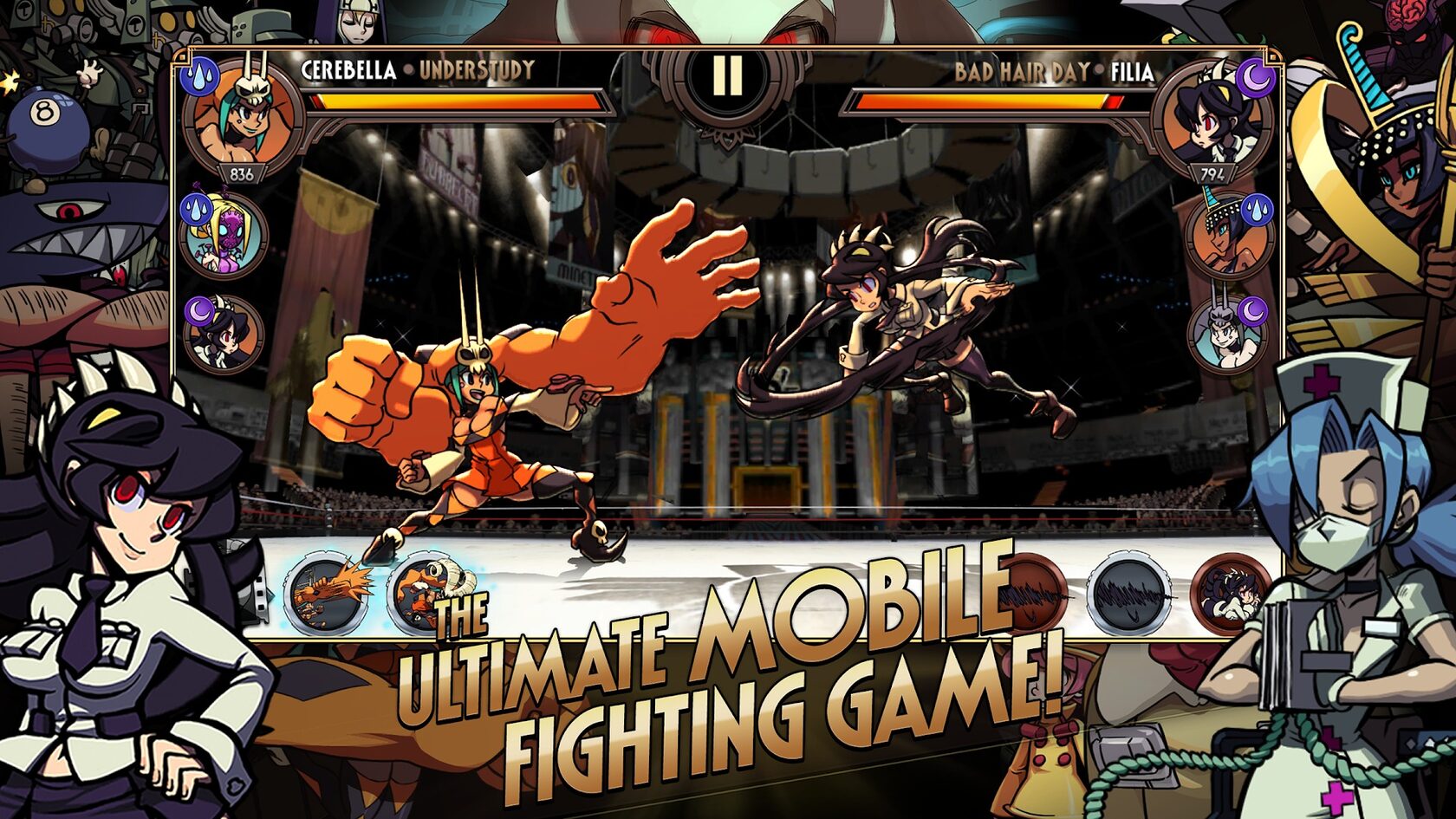 Превью игры Skullgirls: Fighting RPG