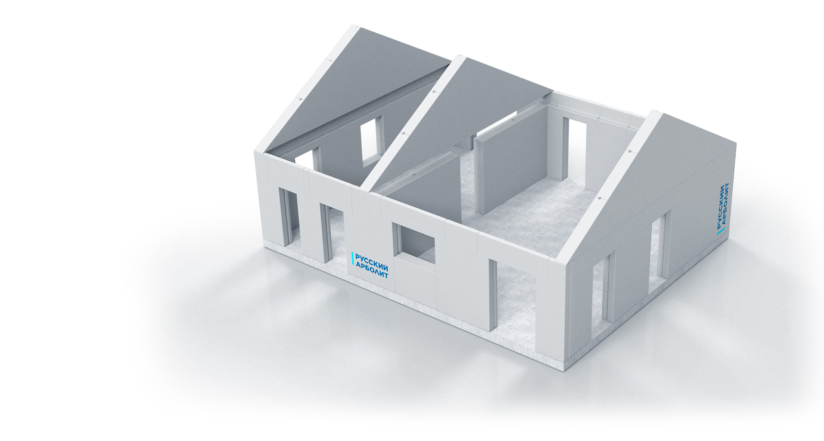 Проект дома из арболитовых панелей 92 м² – SA019