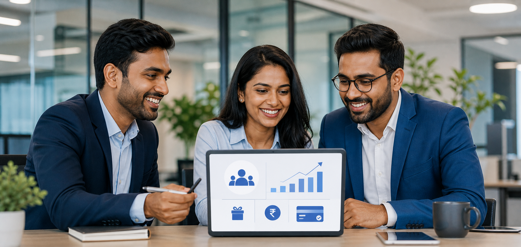 Equipo evaluando los límites antes de usar Paypal.