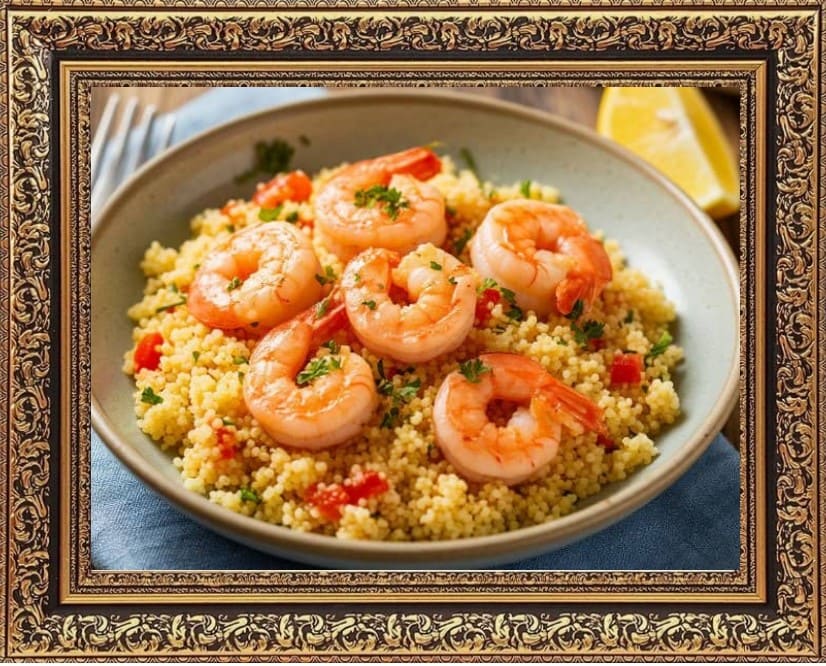 кус кус с креветками
