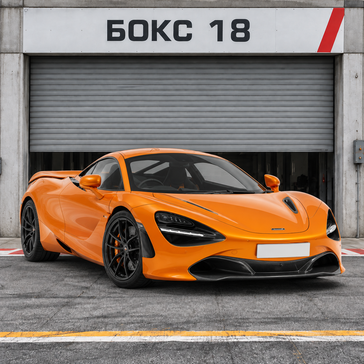 McLaren 720S у пит-бокса