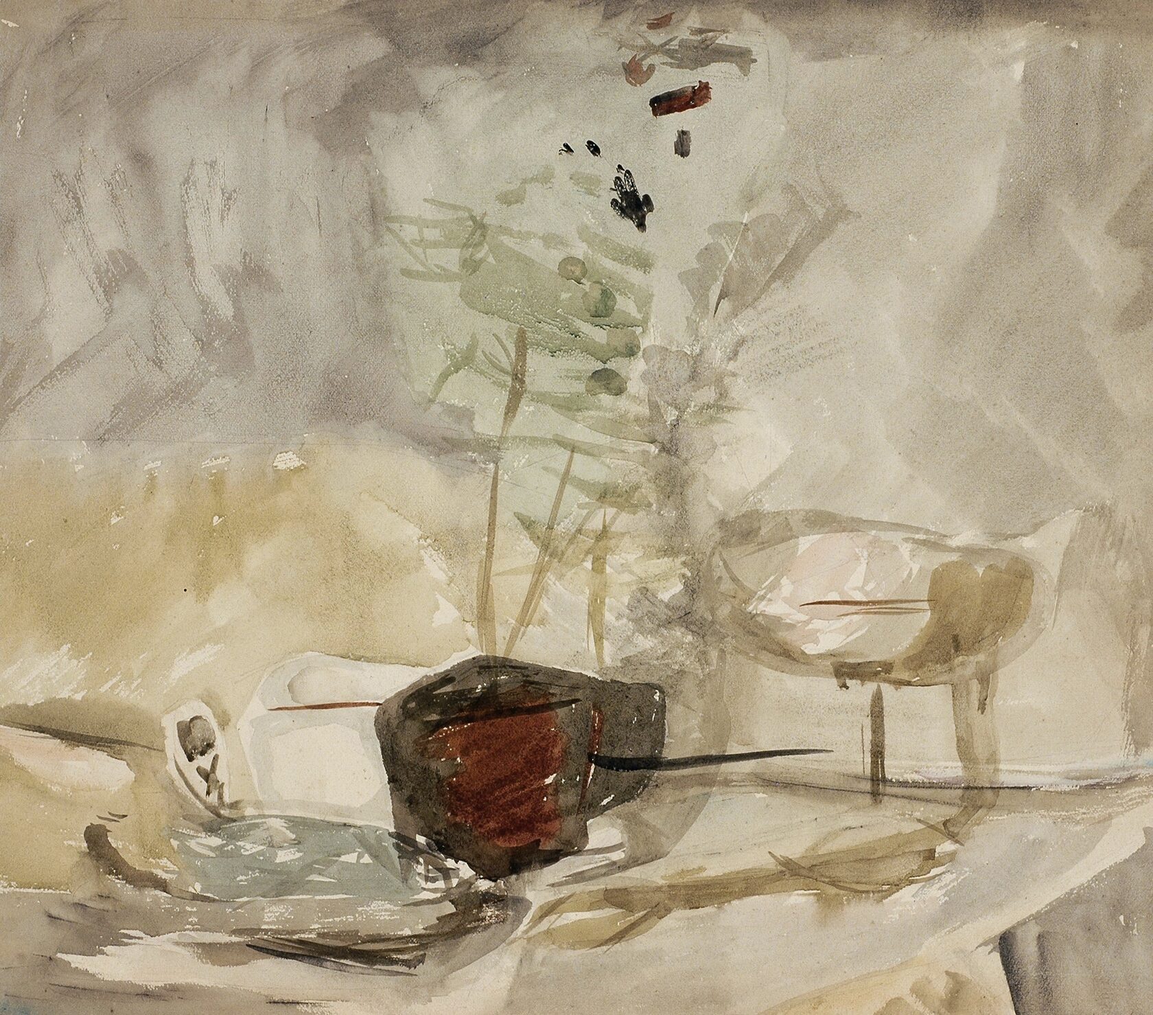 Платов Ф.Ф. Натюрморт с цветком в горшке. 1934