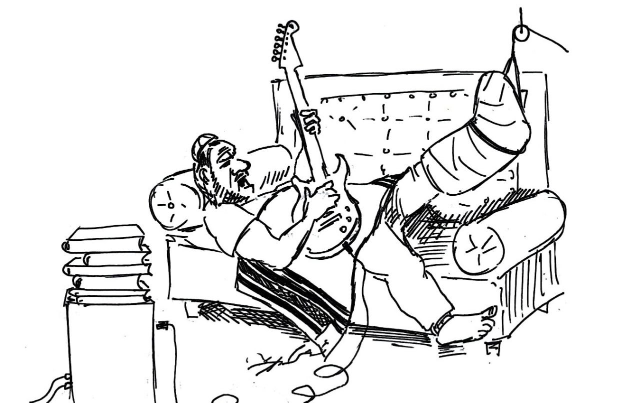 Юмористический рисунок художника Йосифа Лихтарева