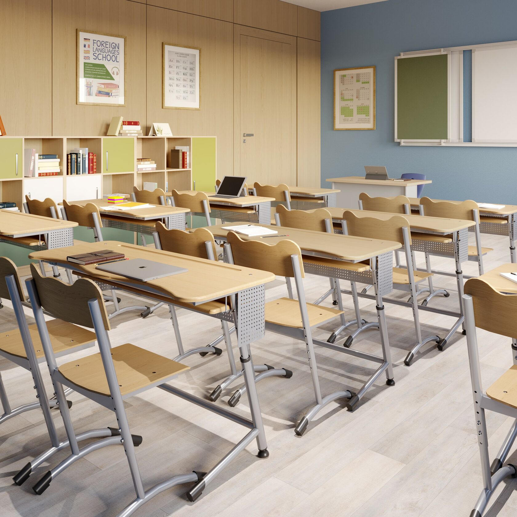 Регулируемые стулья и столы на металлокаркаседля школы– где купить от ...