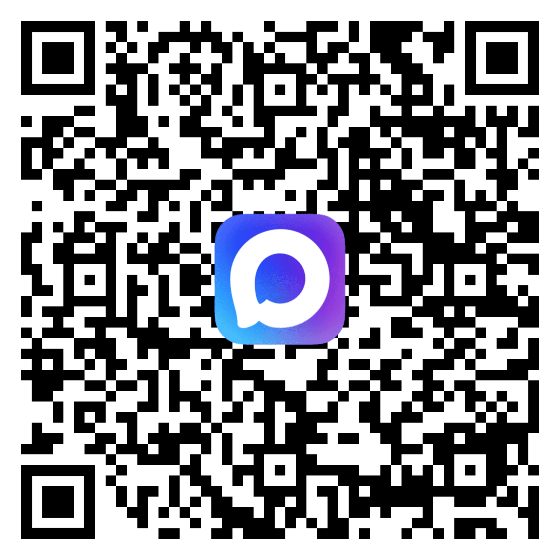 QR-код для открытия чата в MAX