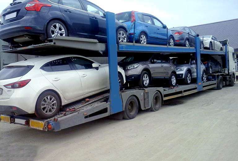 Автовоз Mugiwara Logistics с автомобилями
