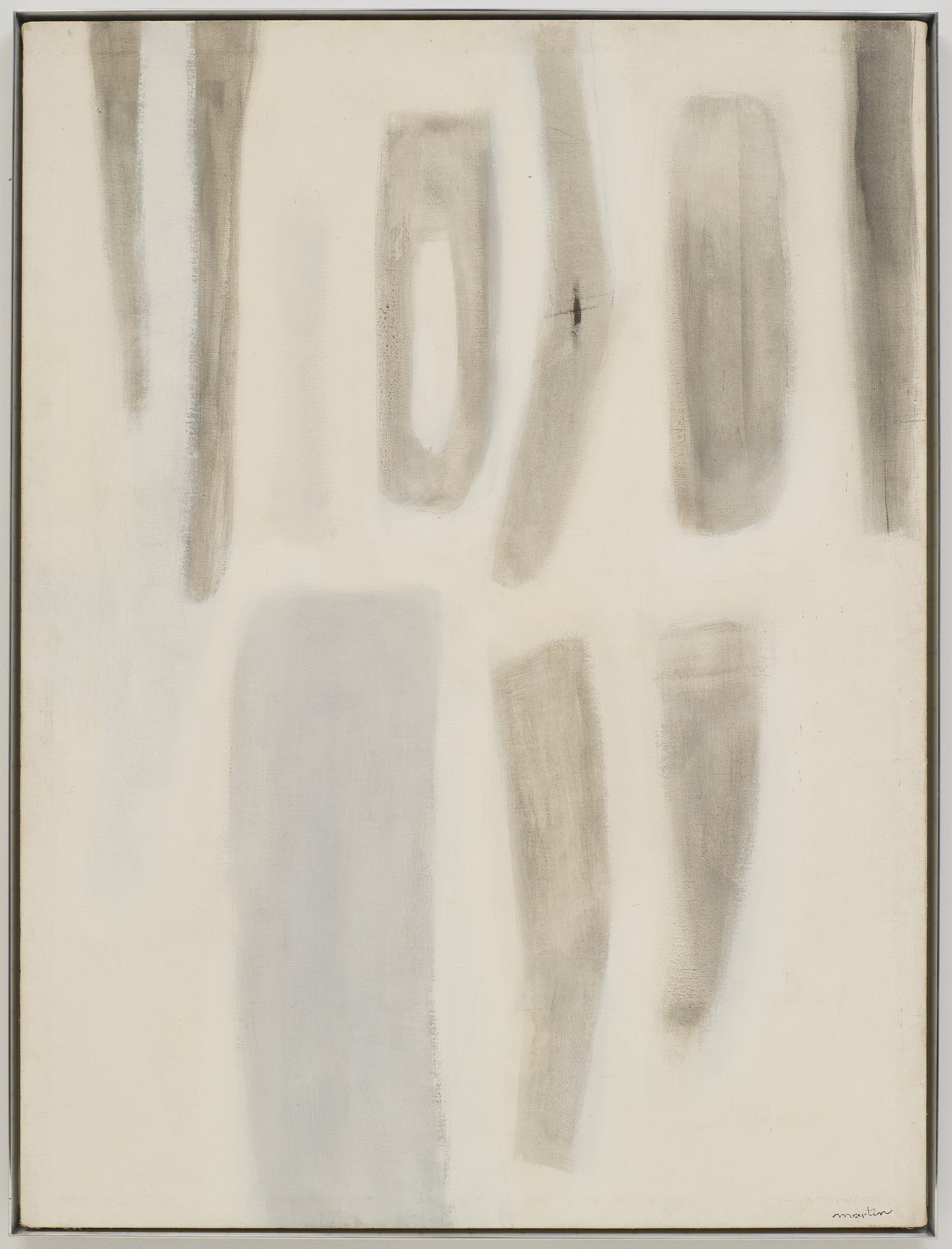 Agnes Martin, Untitled, 1955-1956, oil on canvas, 48