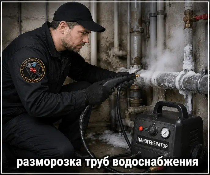 разморозка труб водоснабжения, разморозка труб в частном доме