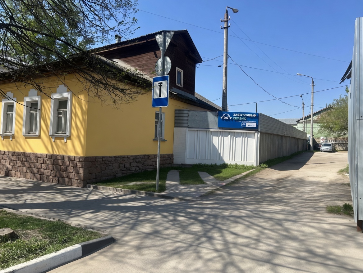 Ориентир рядом с автосервисом на Октябрьской 30/1 в Туле