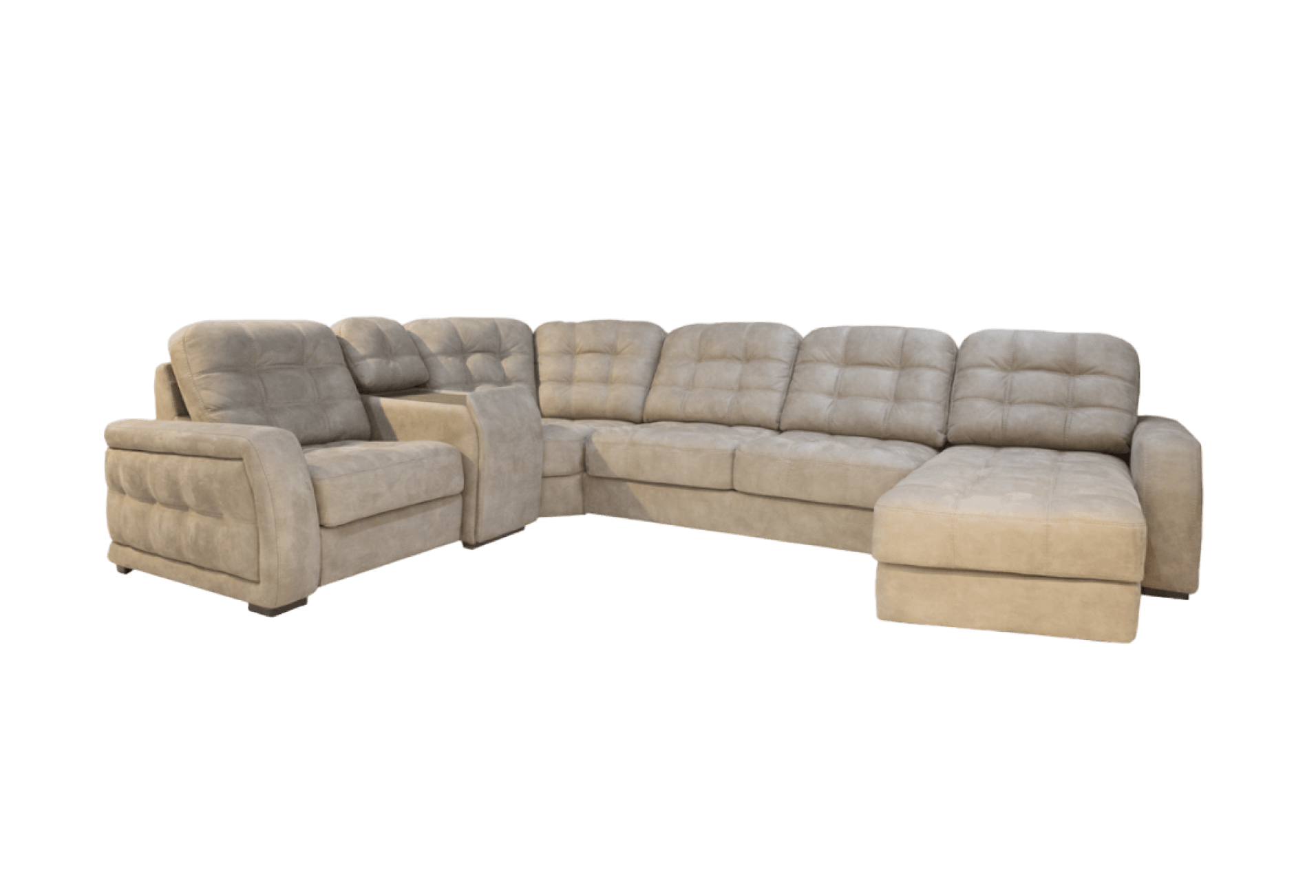 диван модульный серый