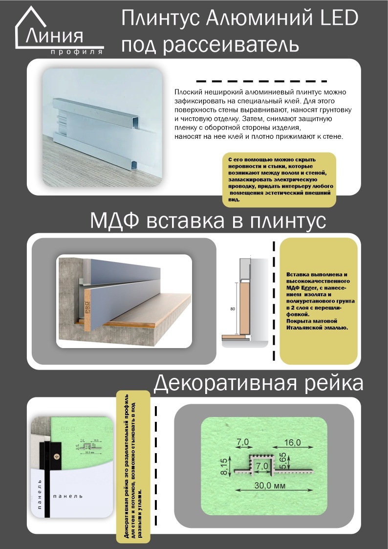 Плинтус "Линия профиля"