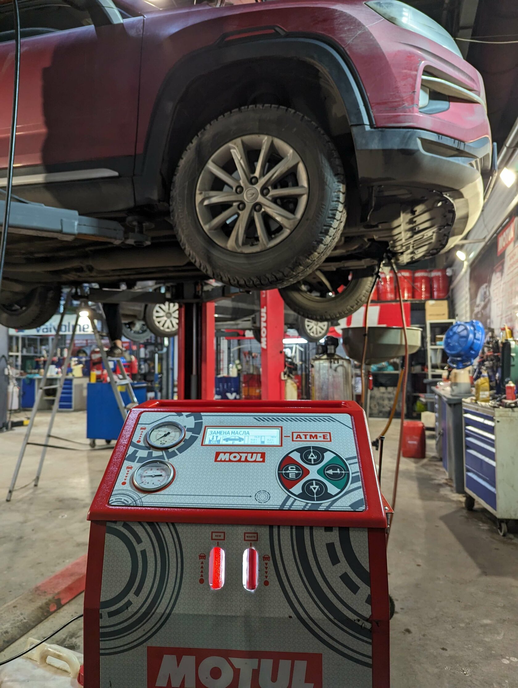 Процесс аппаратного замещения масла