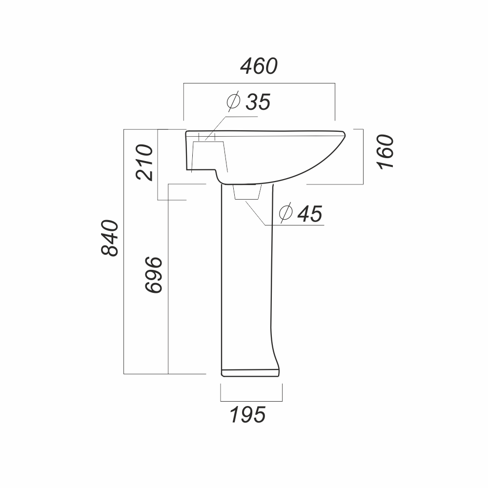 Умывальник Виктория