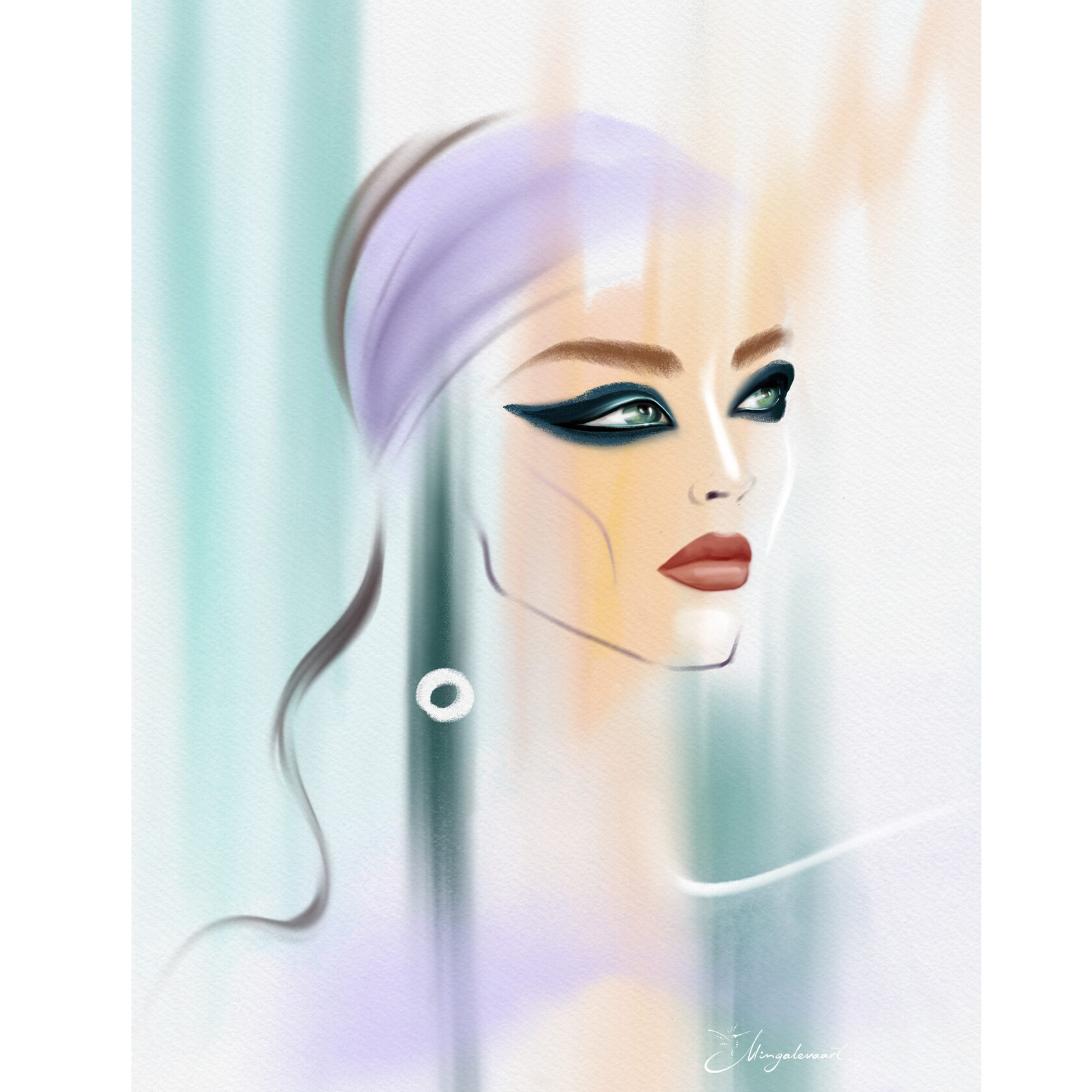  Фэшн-иллюстрация, Fashion-illustrator, mingalevaart, Анна Мингалёва