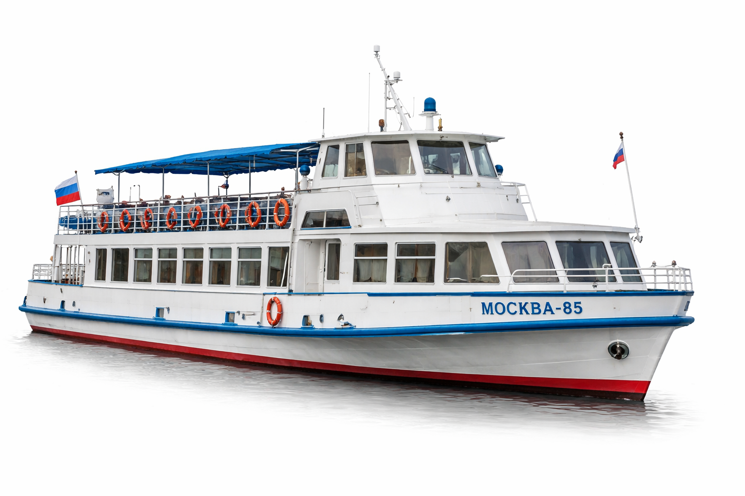 Прогулочный теплоход Москва-85