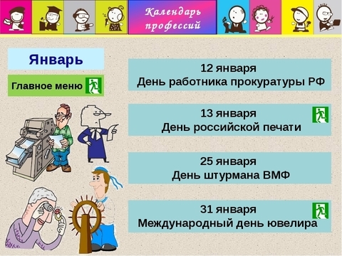 Календарь праздников профессий Профессиональное самоопределение обучающихся