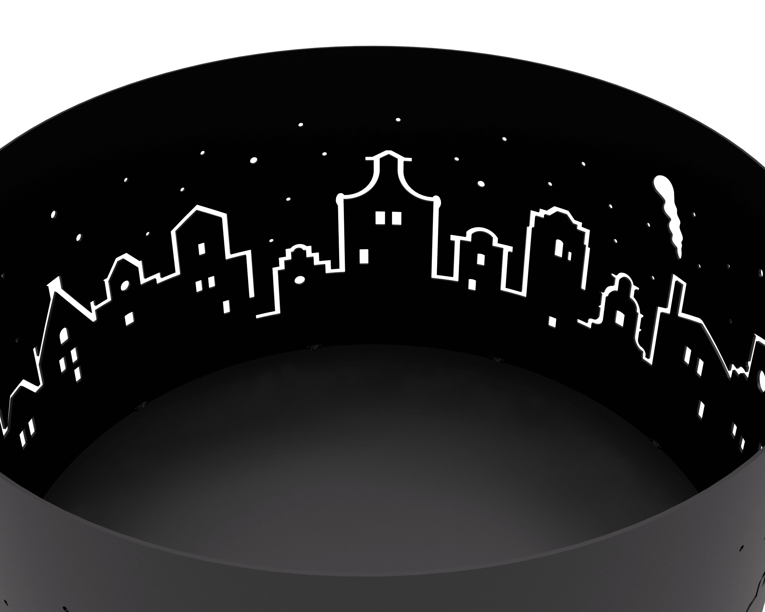 Костровая чаша Ночной Город сверху