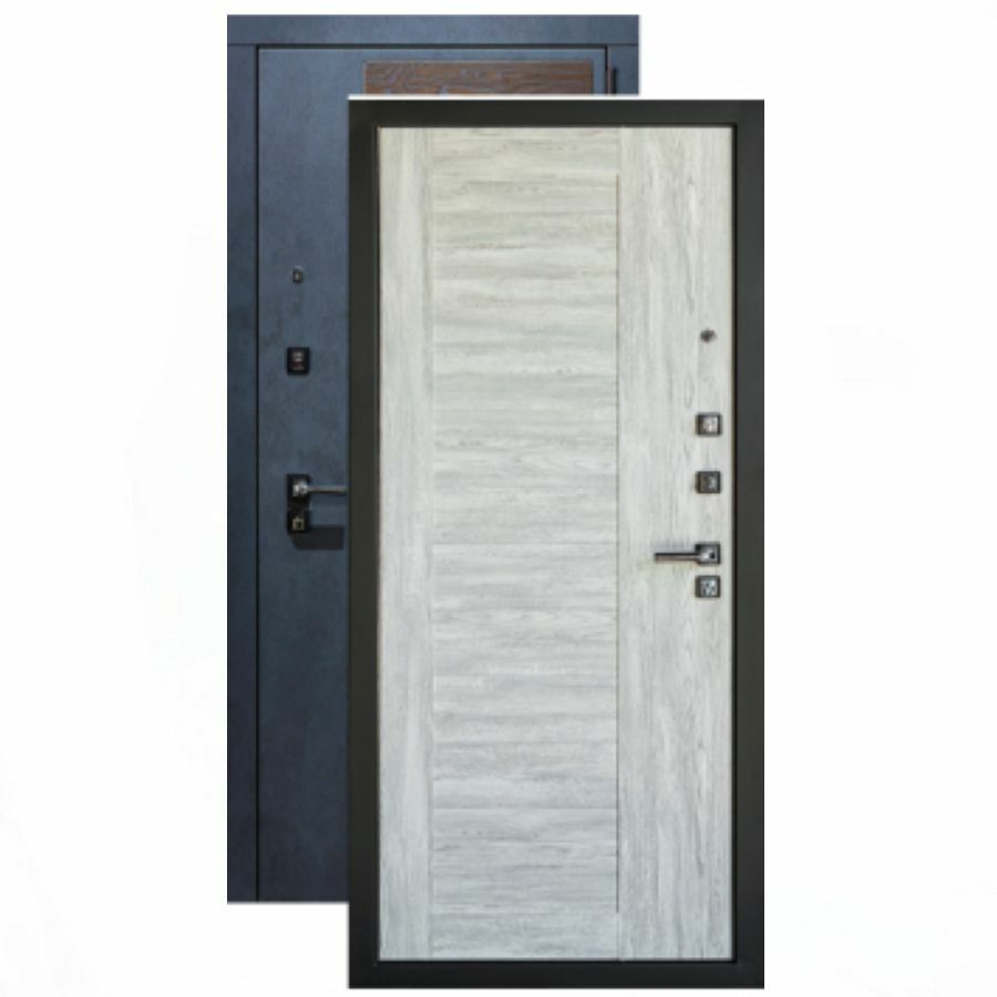 Дверь стальная утепленная Термо Дуб винтаж грей