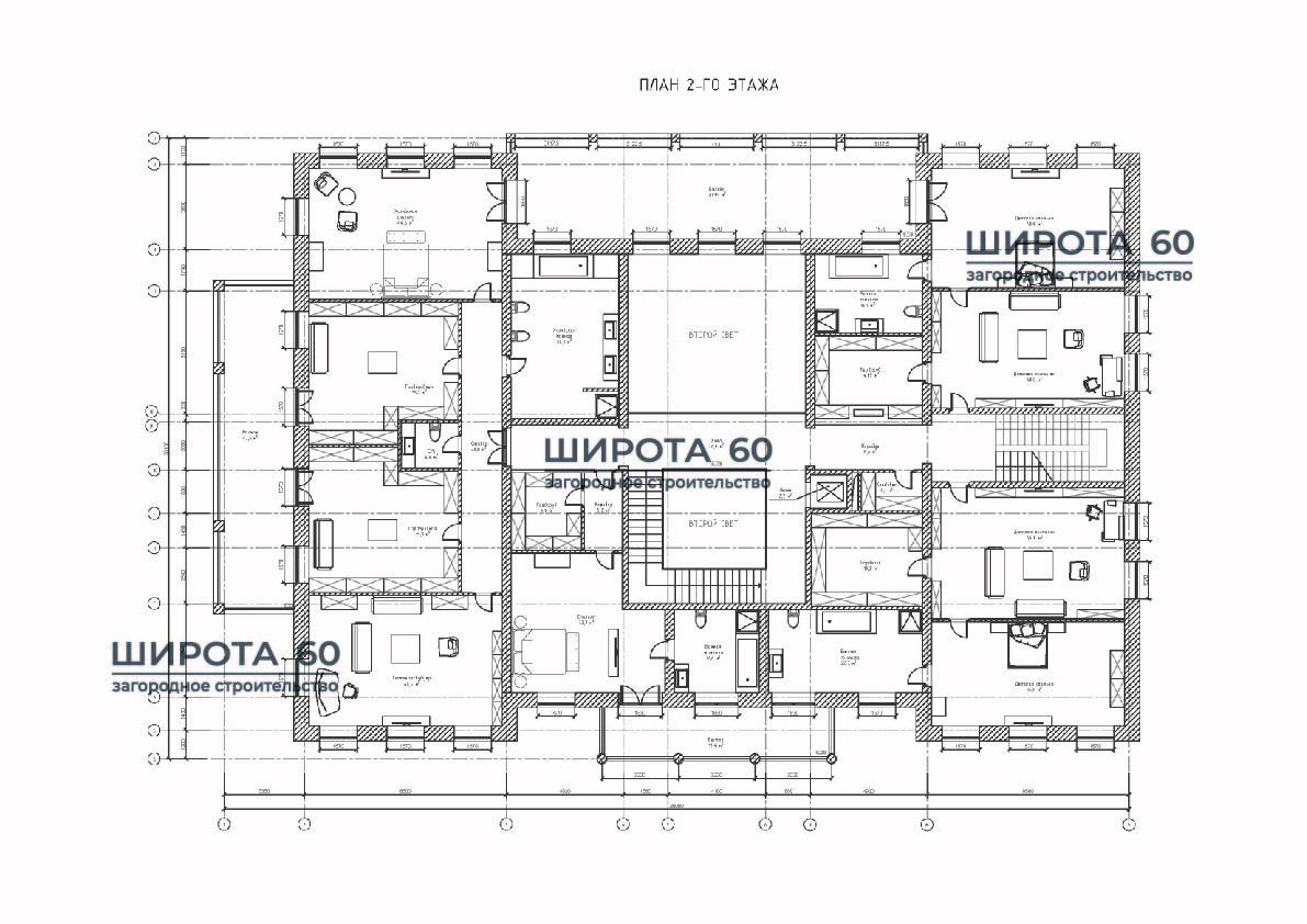 Планировка второго этажа