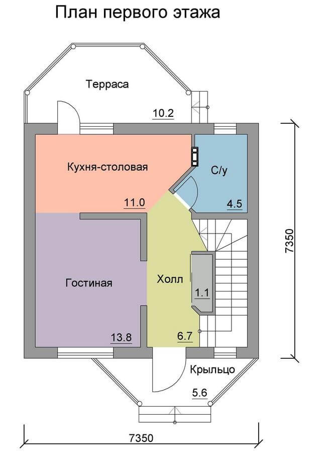 Квартира 40 кв м планировка на 2 комнаты