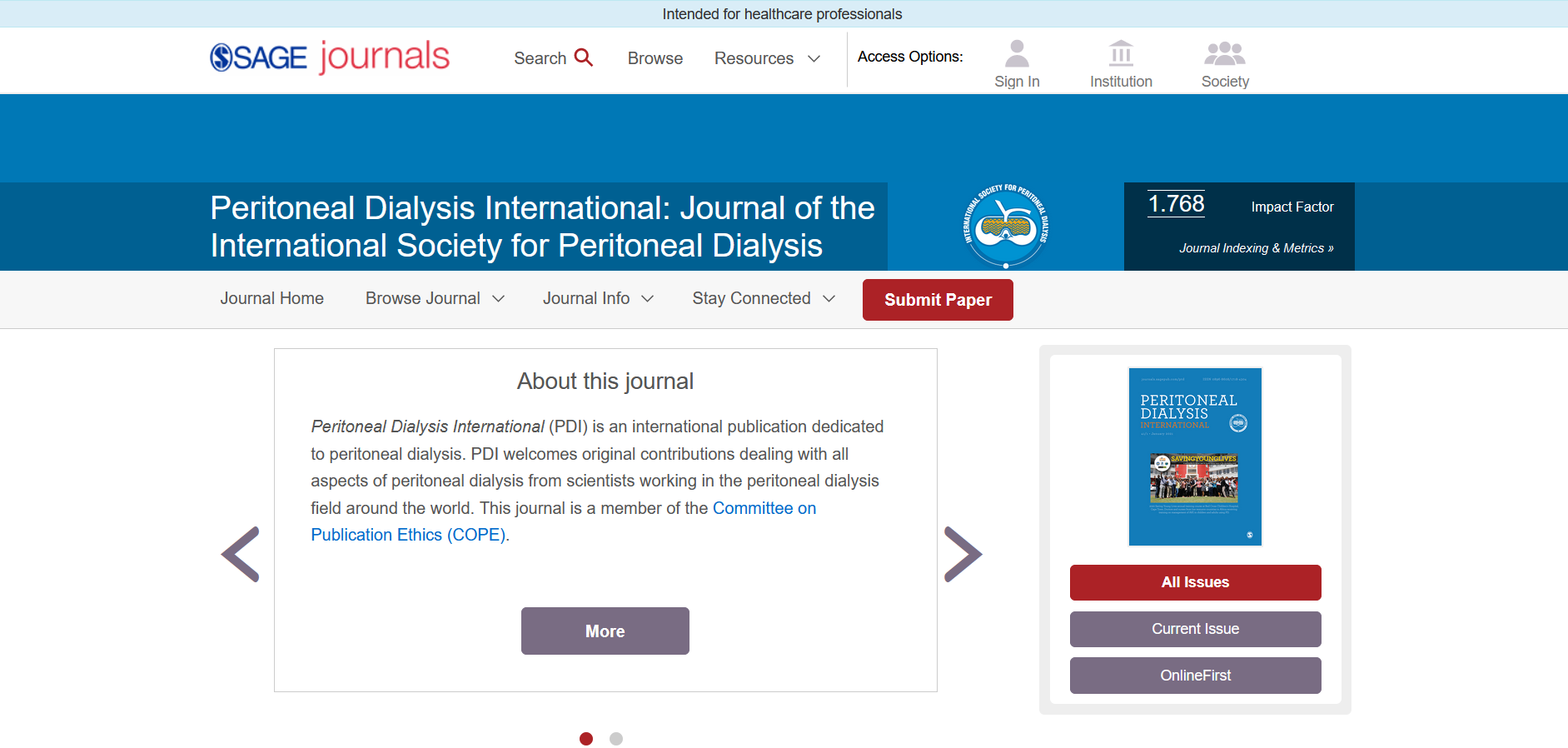 Peritoneal Dialysis International