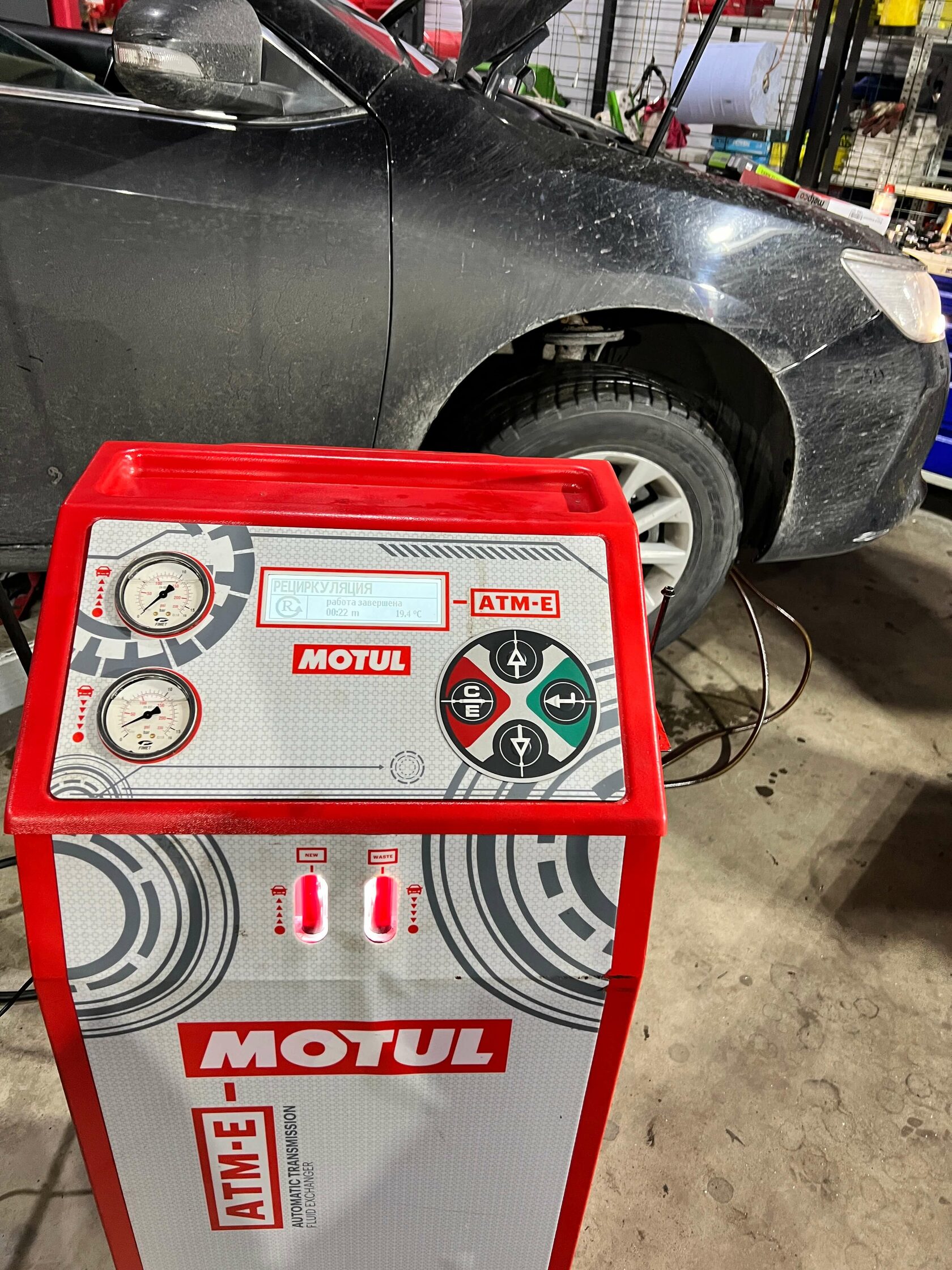 Результат замены масла Motul Team