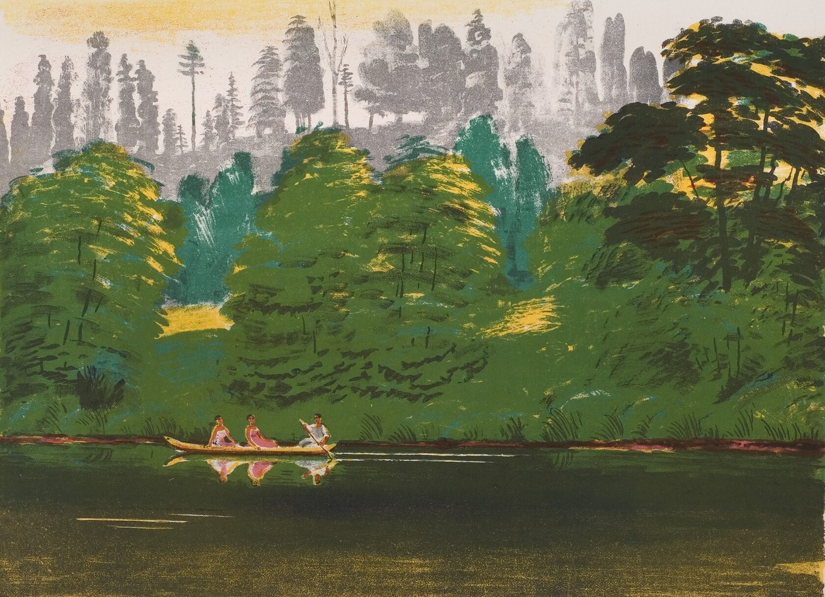 На реке. 1940