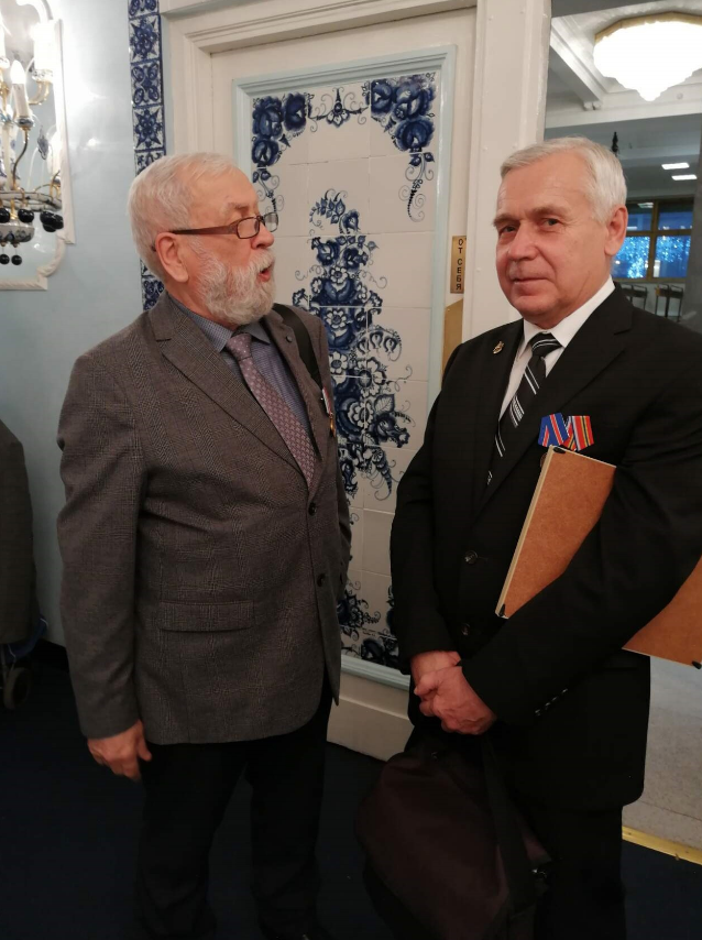 Михаил Палецкий с Владимиром Банцевичем, художником и поэтом