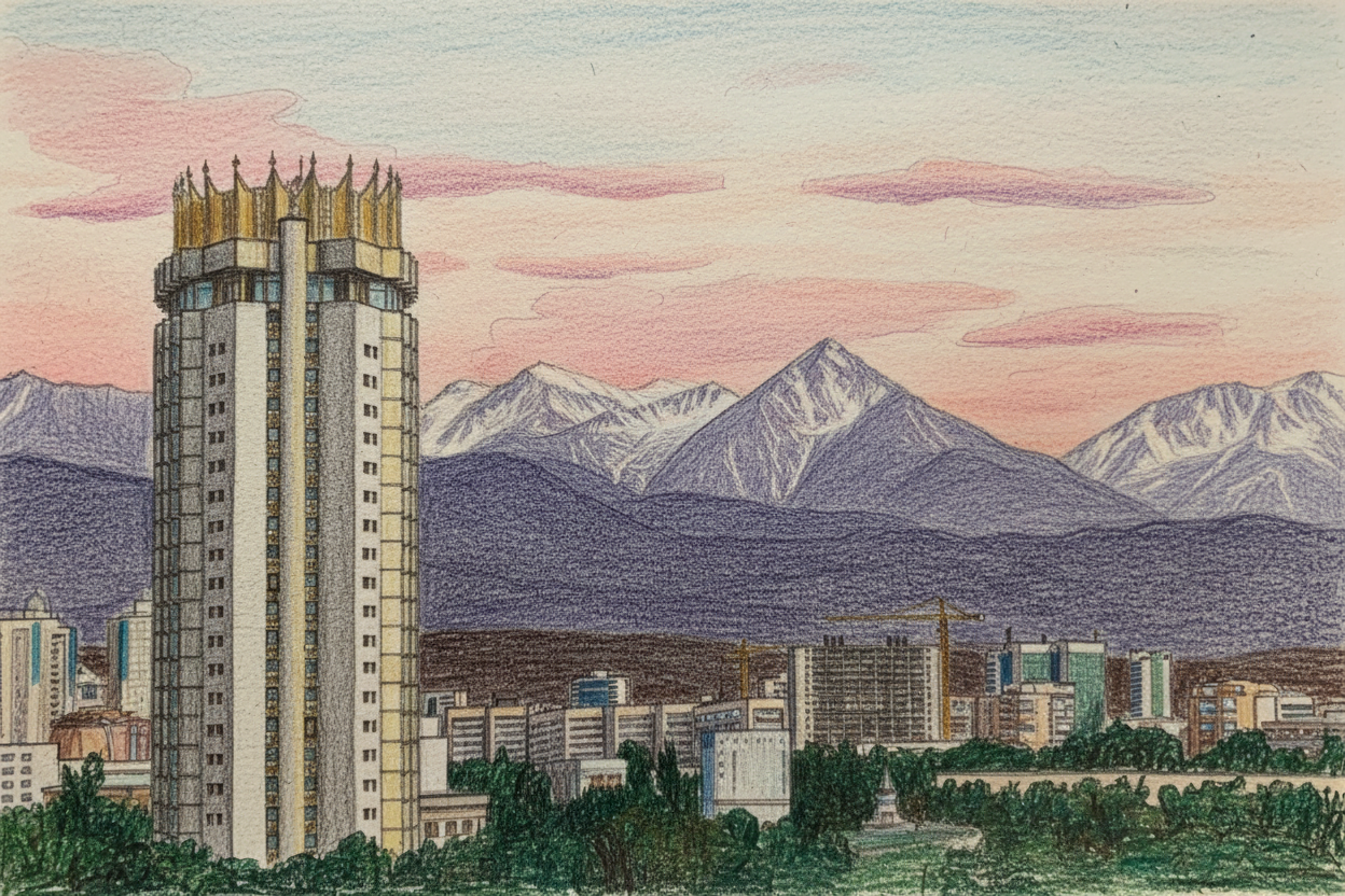 Иллюстрация Алматы